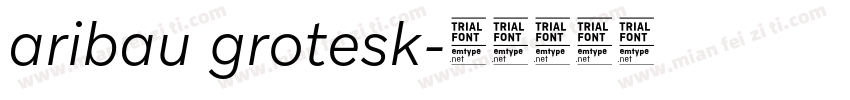 aribau grotesk字体转换